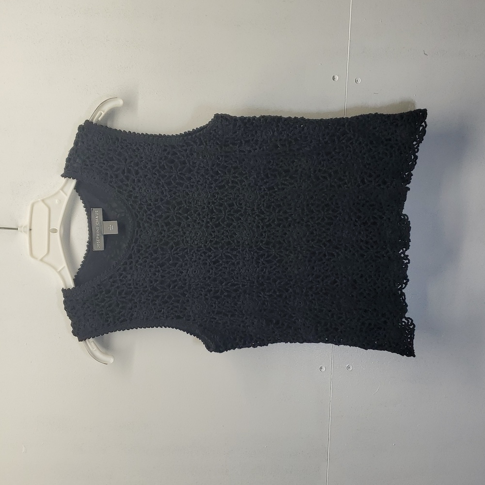 Josephine Chaus crocheted top Size L - Picture 1 of 5